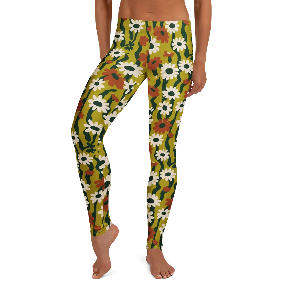 Wildflower Current on Leggings — Front