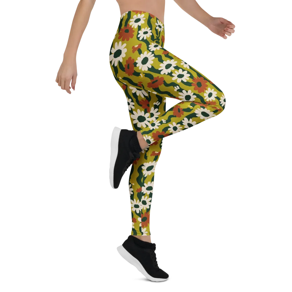 Wildflower Current on Leggings — Right