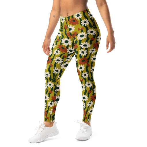 Wildflower Current on a Leggings