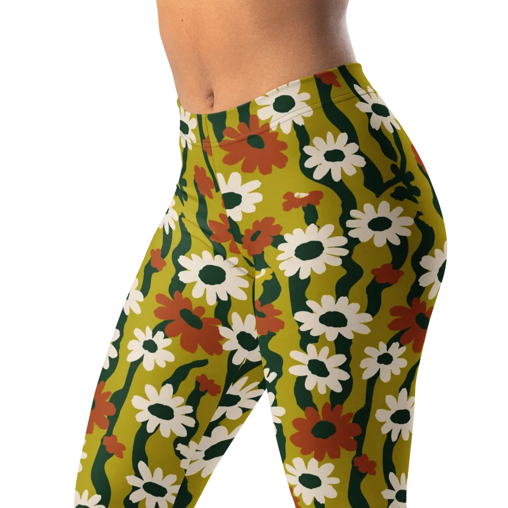Wildflower Current on Leggings — Left Front