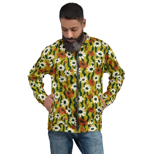 Wildflower Current on a Bomber Jacket