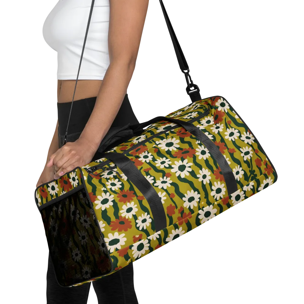 Wildflower Current on Duffle Bag — Front