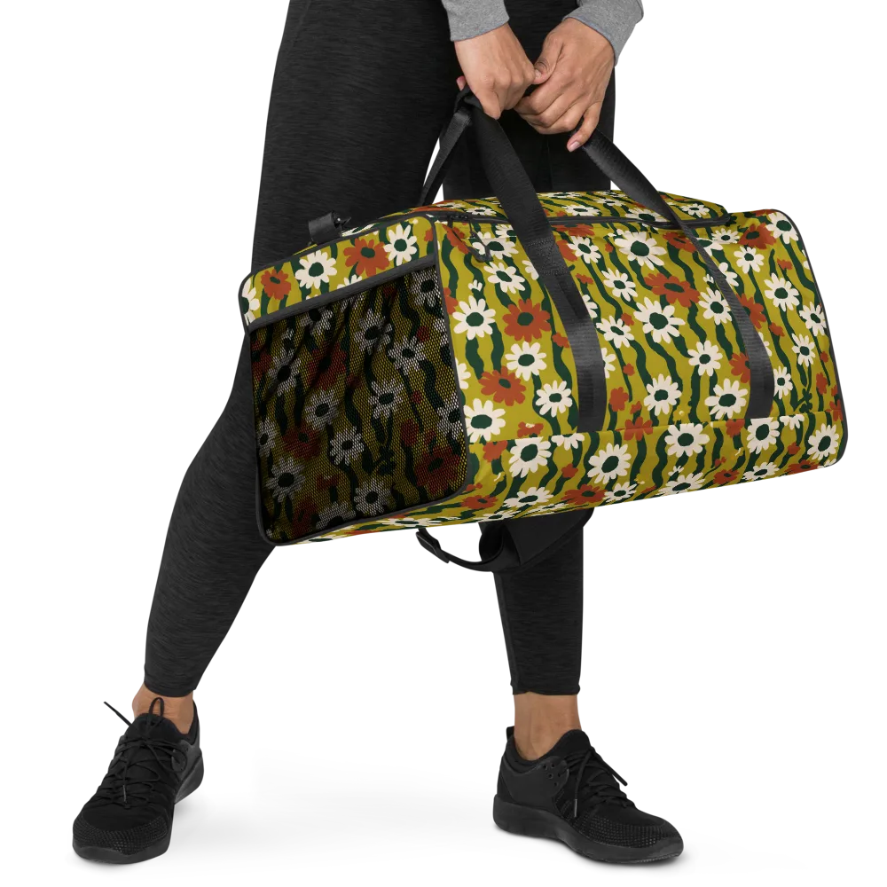 Wildflower Current on Duffle Bag — Right Front