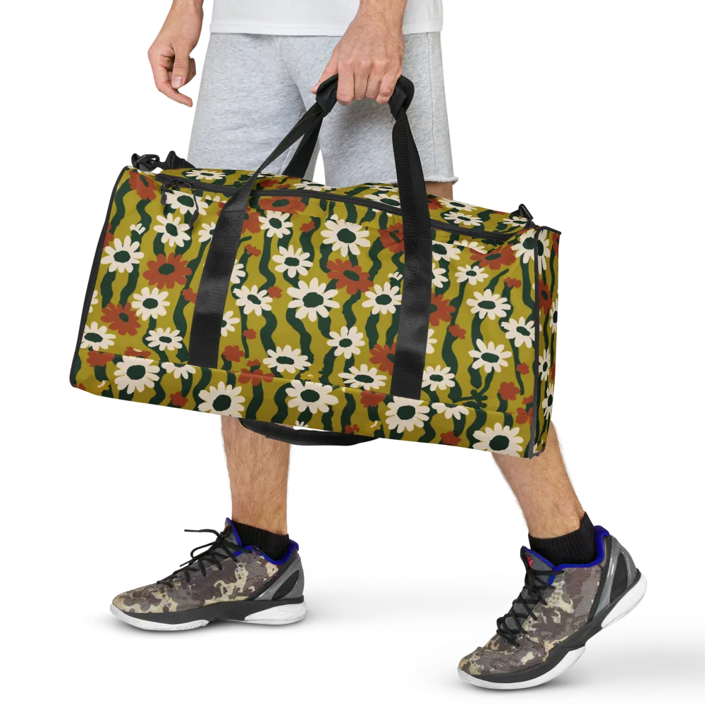 Wildflower Current on Duffle Bag — Front