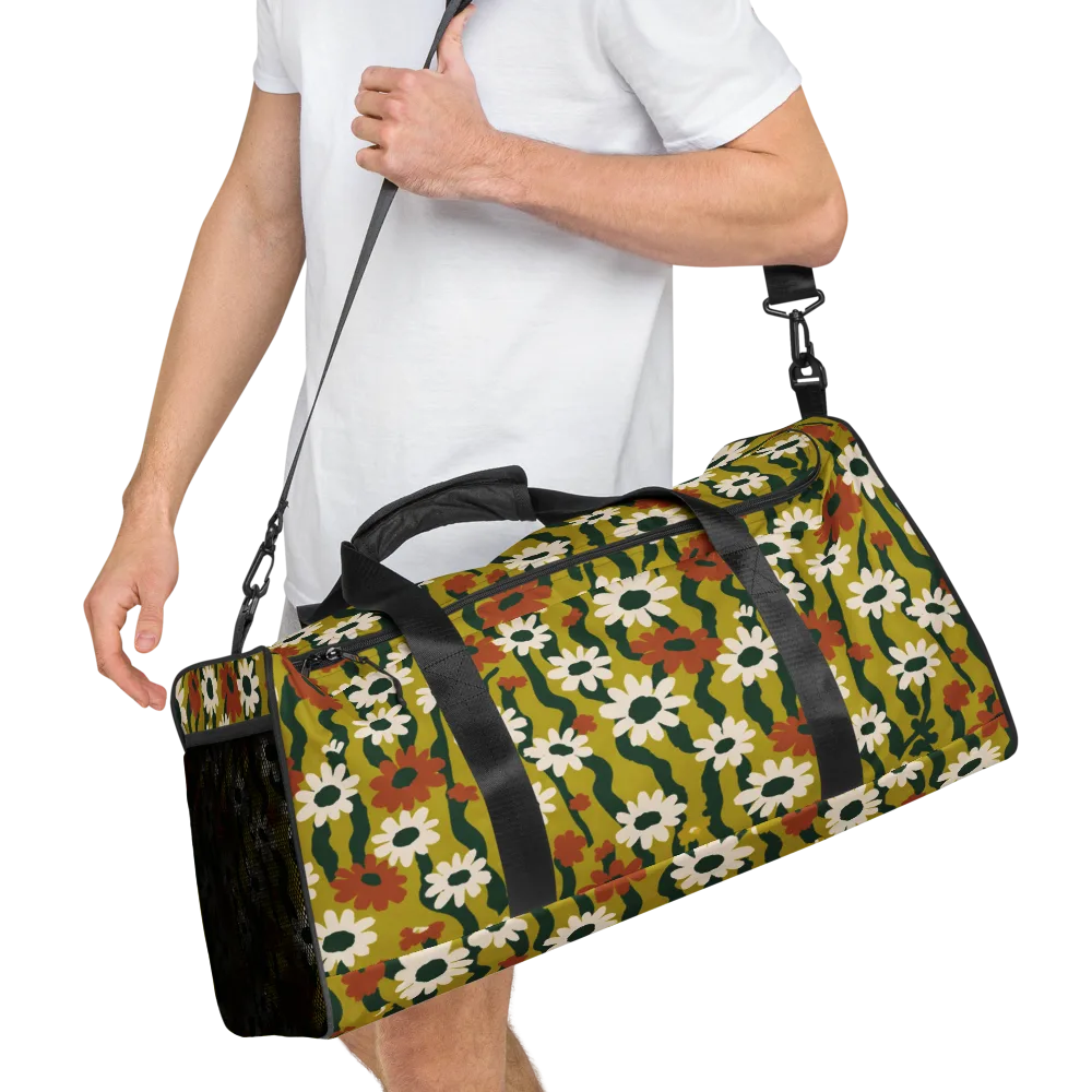 Wildflower Current on Duffle Bag — Right Front