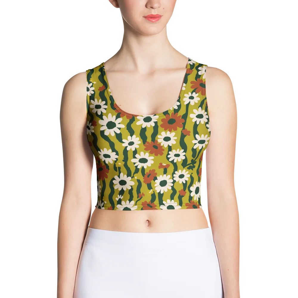 Wildflower Current on Crop Top — Front