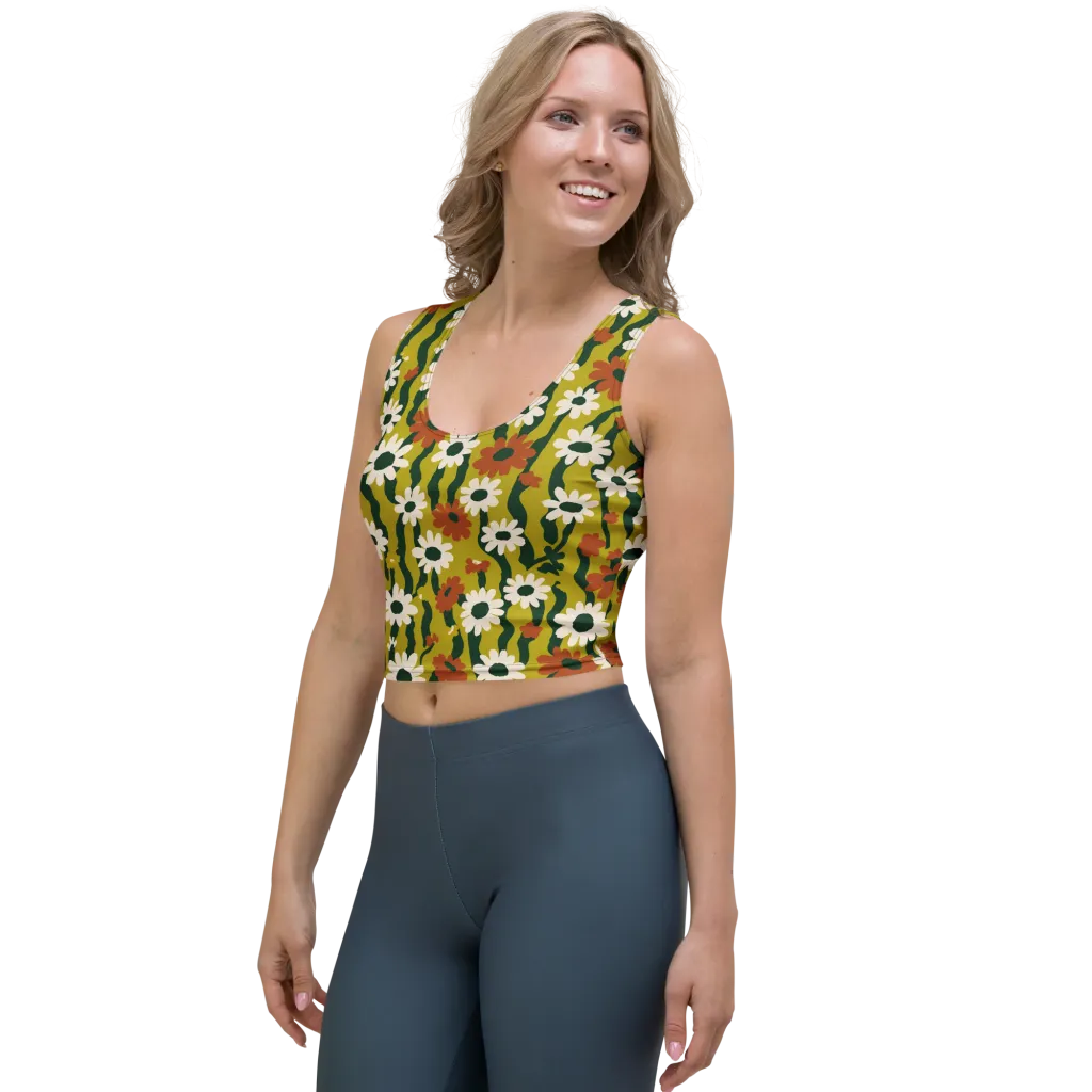 Wildflower Current on Crop Top — Left Front