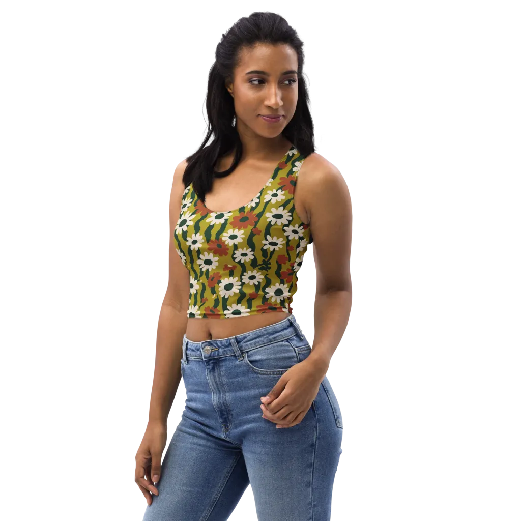 Wildflower Current on Crop Top — Left Front