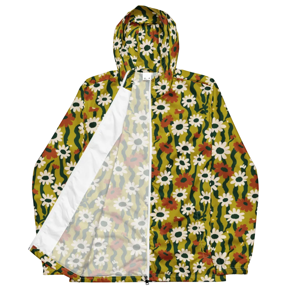 Wildflower Current on Men's Windbreaker — Front