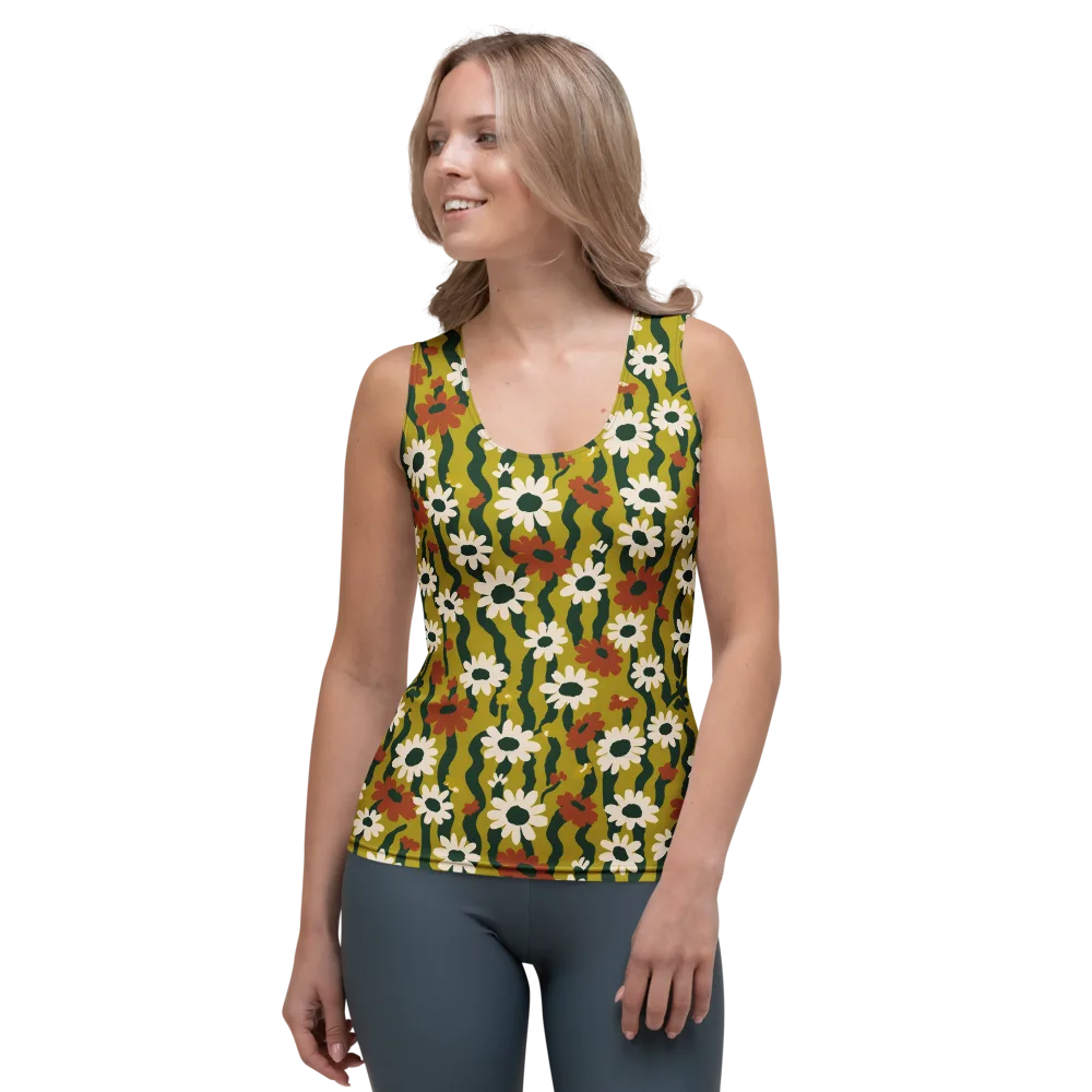 Wildflower Current on Women's Tank Top — Front