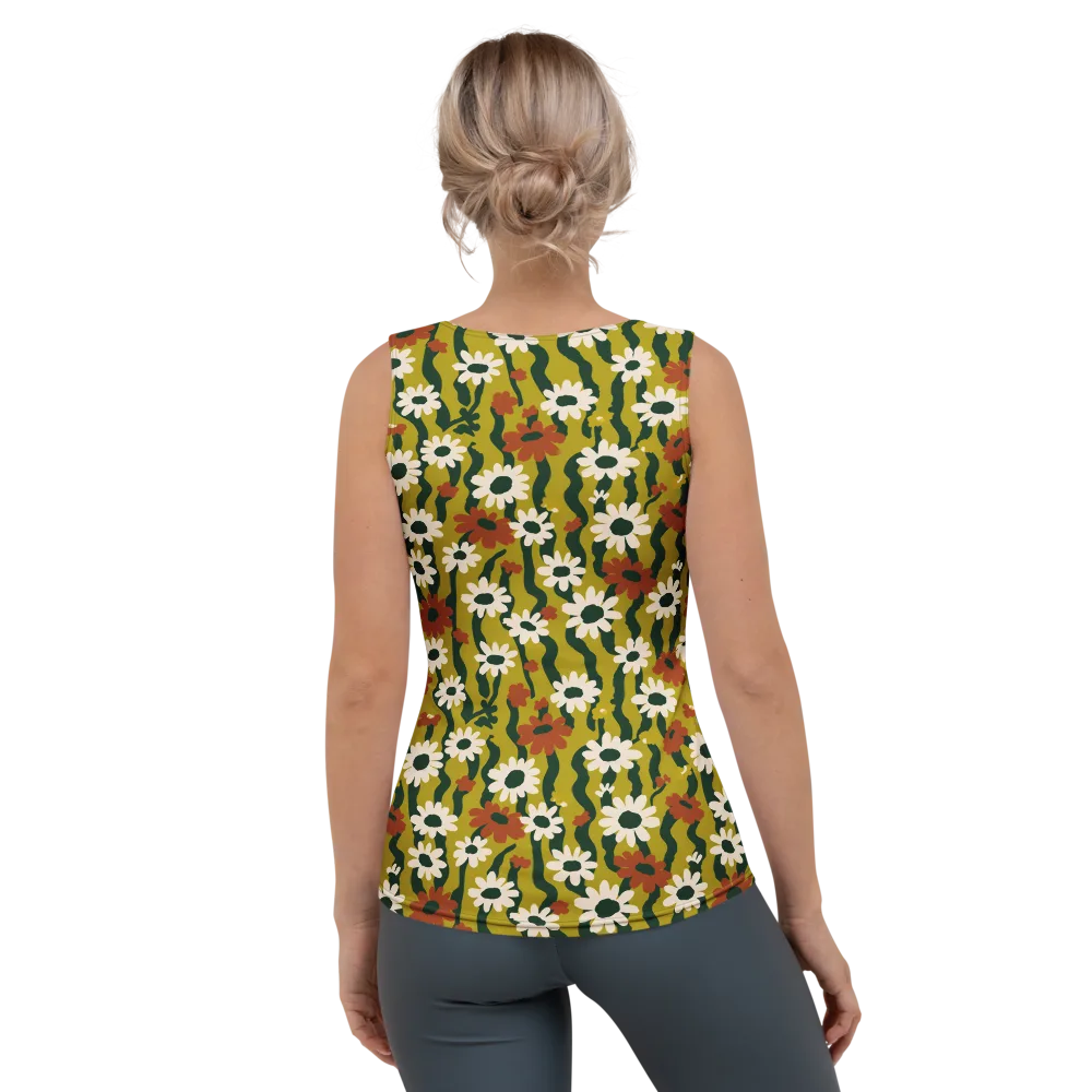 Wildflower Current on Women's Tank Top — Back
