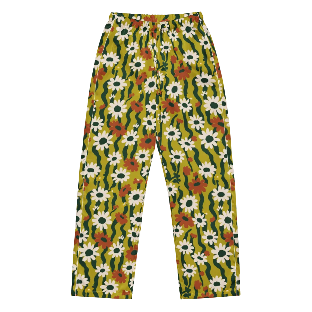 Wildflower Current on Women's Pajama Pants — Front