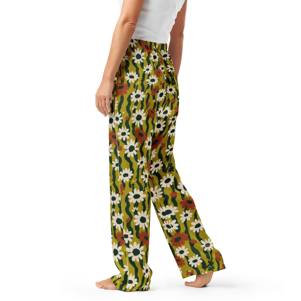 Wildflower Current on Women's Pajama Pants — Left