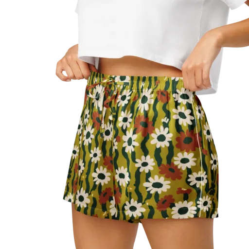 Wildflower Current on a Women's Pajama Shorts