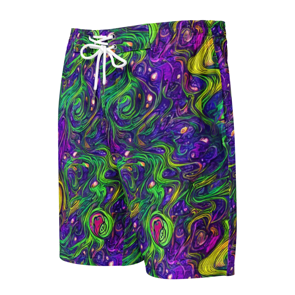 Psychic River on Men's Board Shorts — Front