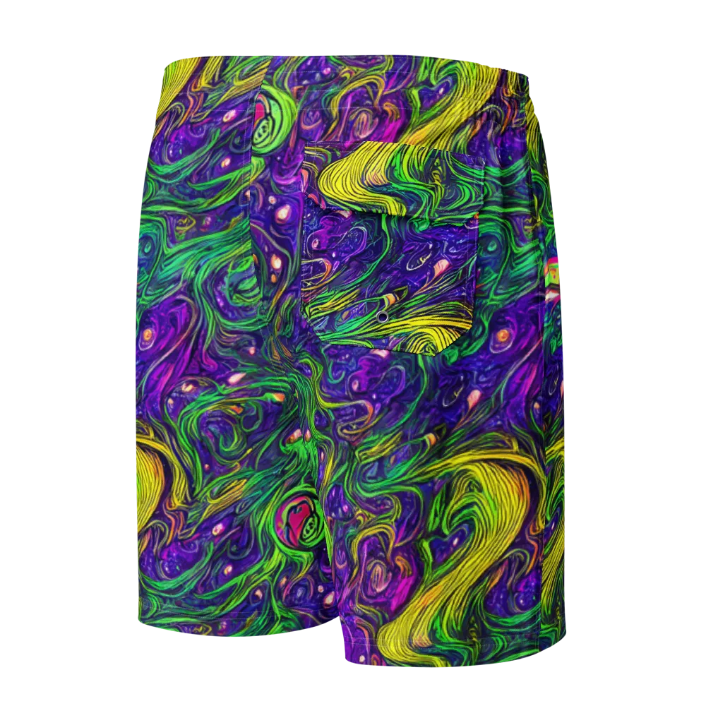 Psychic River on Men's Board Shorts — Back