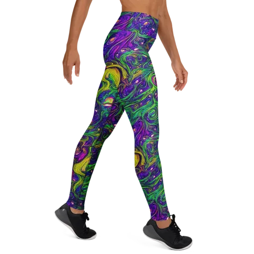 Psychic River on a Yoga Leggings