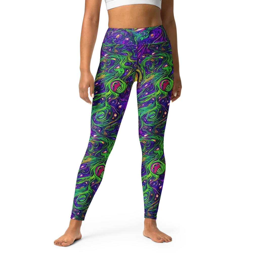 Psychic River on Yoga Leggings — Front