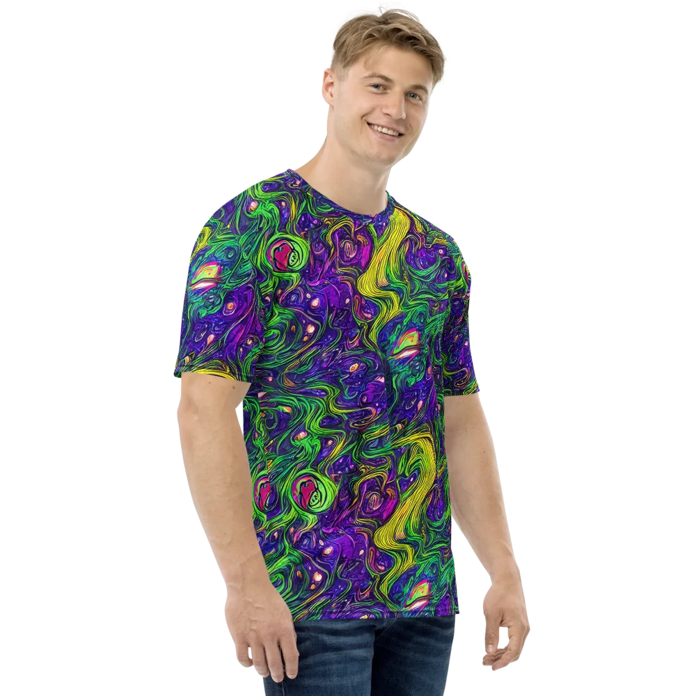 Psychic River on Men's Crew Neck T-Shirt — Right