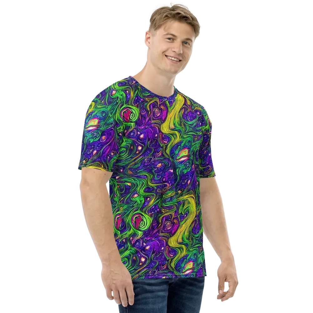 Psychic River on Men's Crew Neck T-Shirt — Right