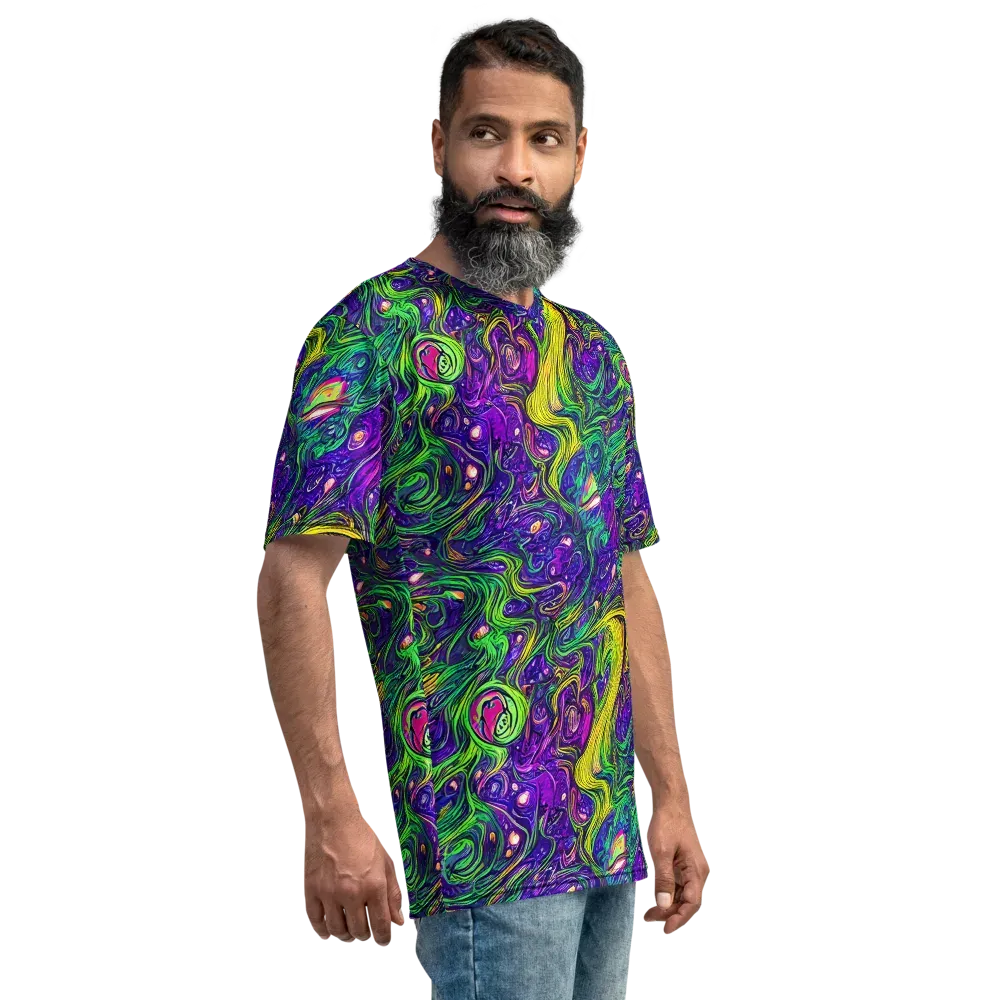 Psychic River on Men's Crew Neck T-Shirt — Right