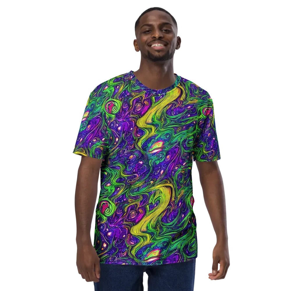 Psychic River on Men's Crew Neck T-Shirt — Front