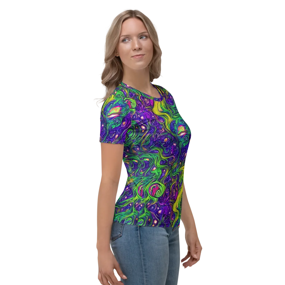 Psychic River on Women's Crew Neck T-Shirt — Right