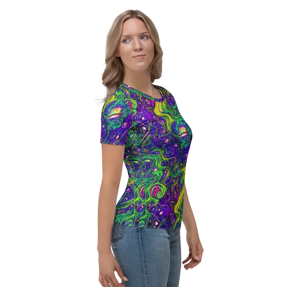 Psychic River on Women's Crew Neck T-Shirt — Right
