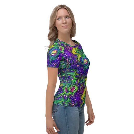 Psychic River on a Women's Crew Neck T-Shirt