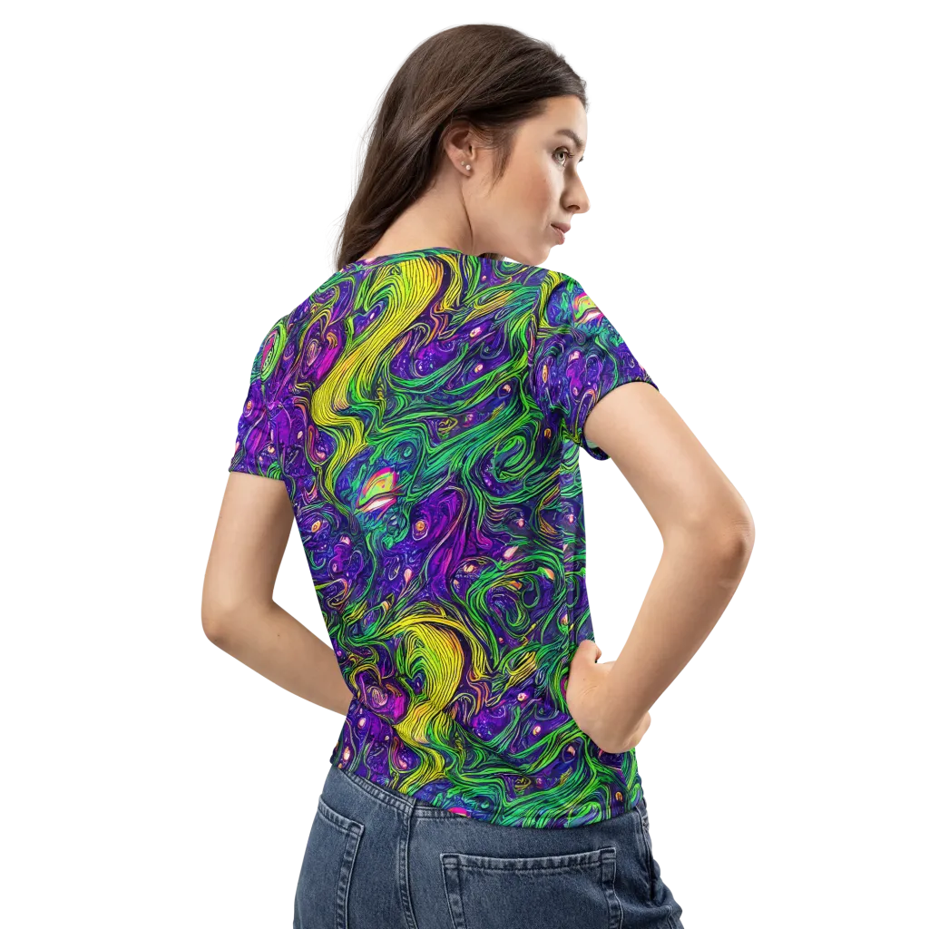 Psychic River on Women's Crew Neck T-Shirt — Back