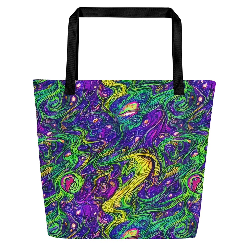 Psychic River on Large Tote Bag W/ Pocket — Front