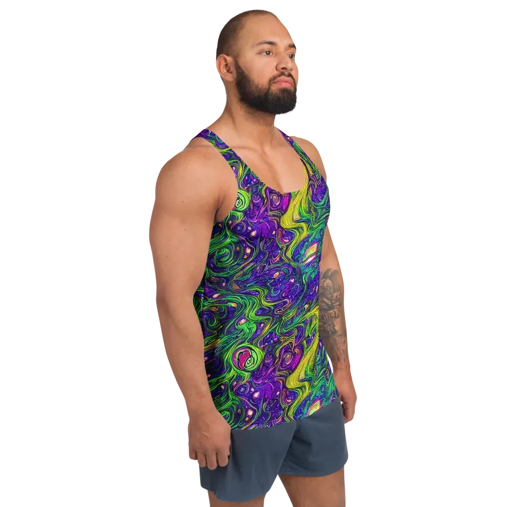 Psychic River on Men's Tank Top — Right Front