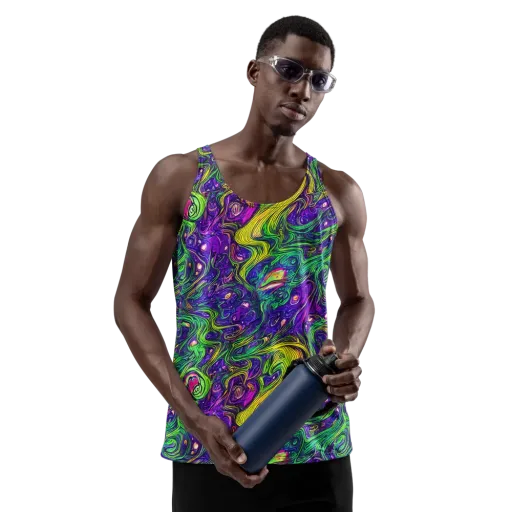 Psychic River on a Men's Tank Top