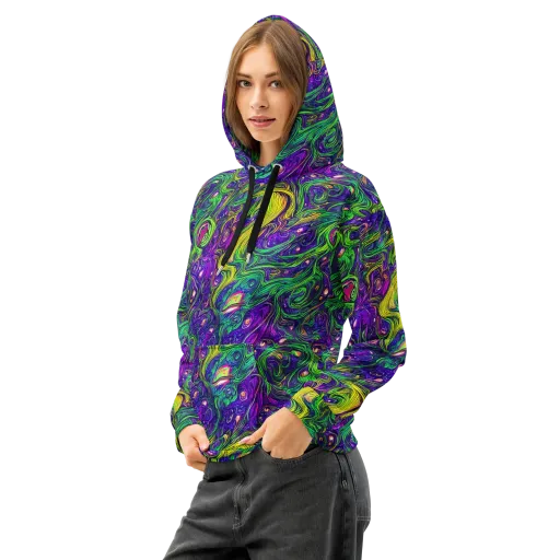Psychic River on a Cotton Hoodie