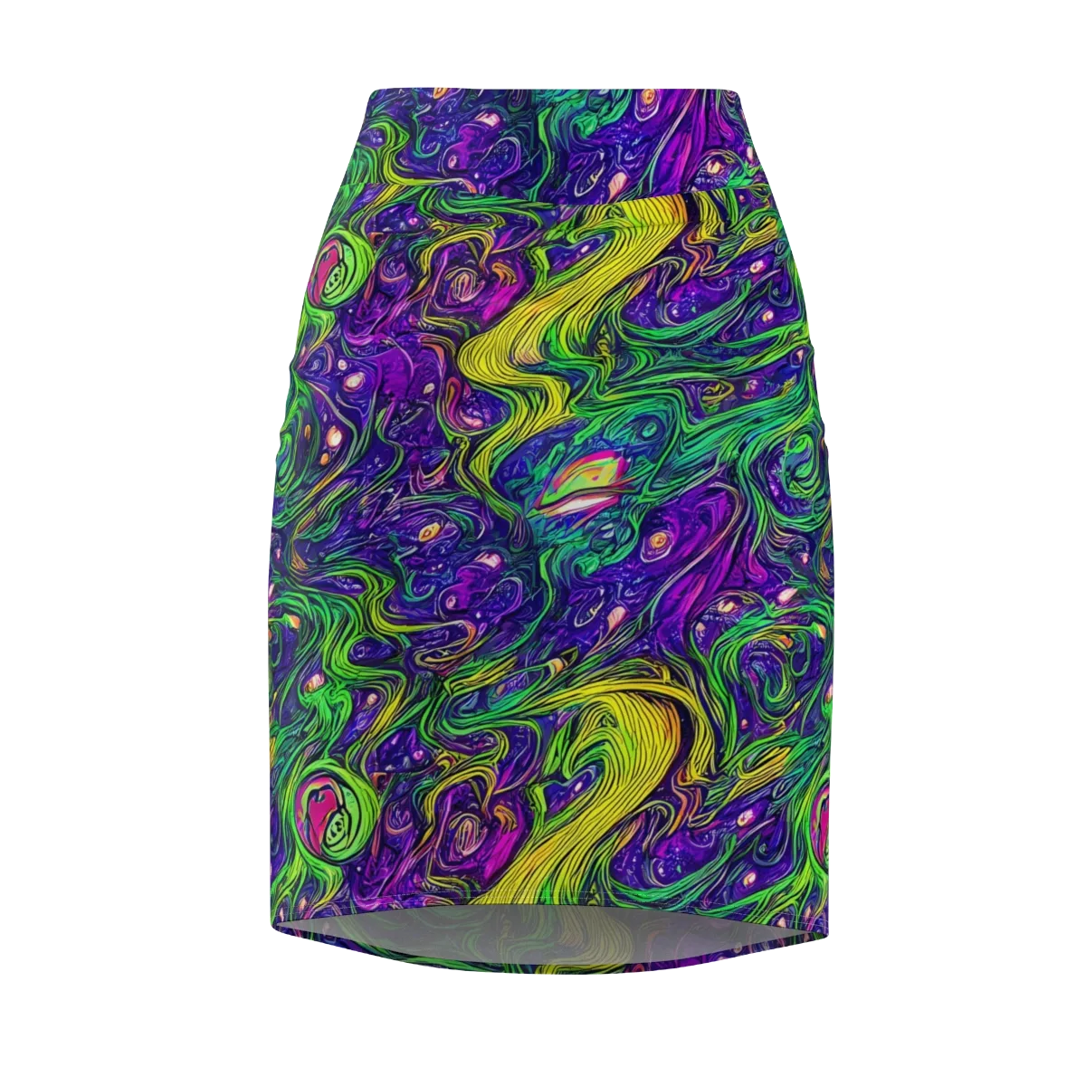 Psychic River on Pencil Skirt — Front