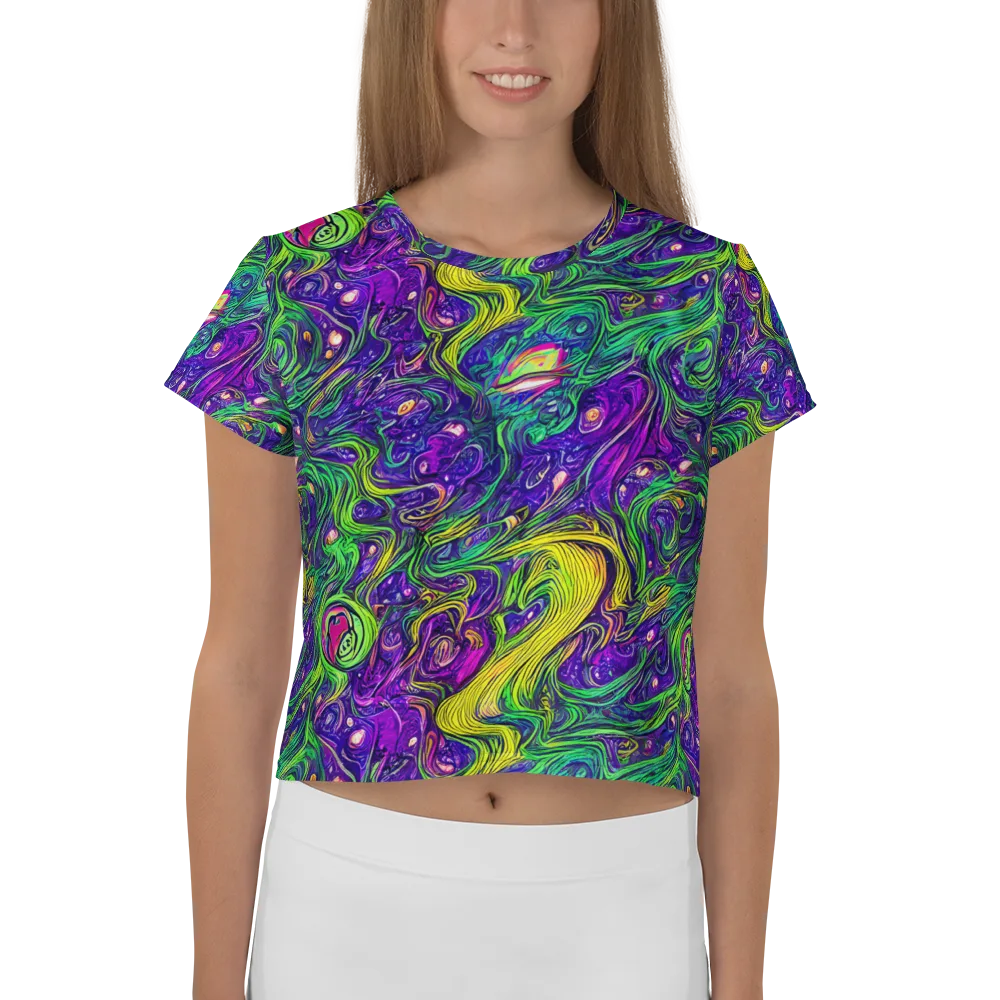 Psychic River on Crop Tee — Front
