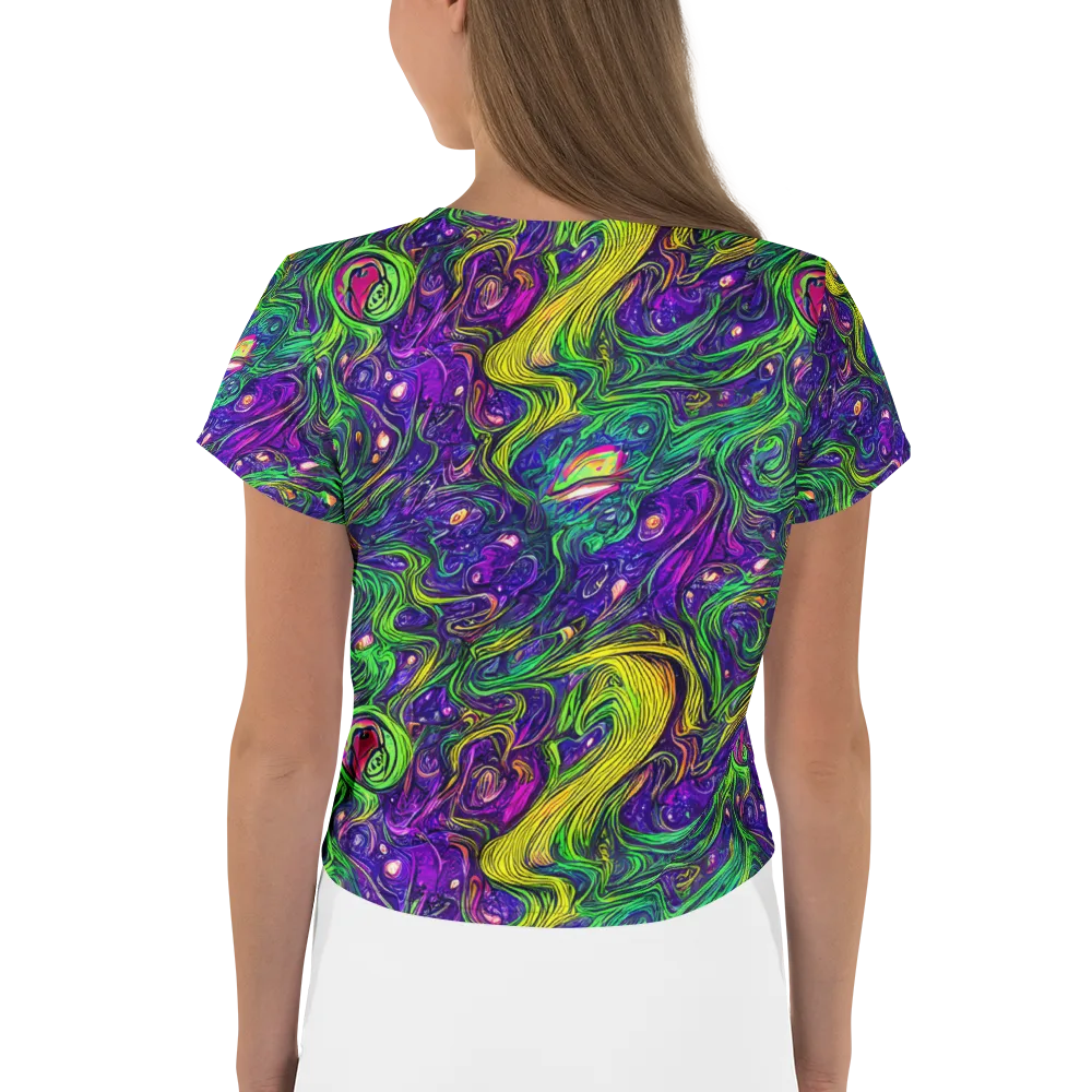 Psychic River on Crop Tee — Back
