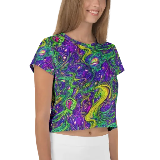 Psychic River on a Crop Tee
