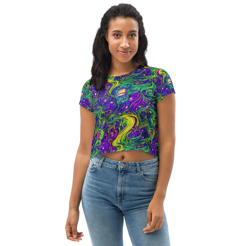Psychic River on Crop Tee — Front