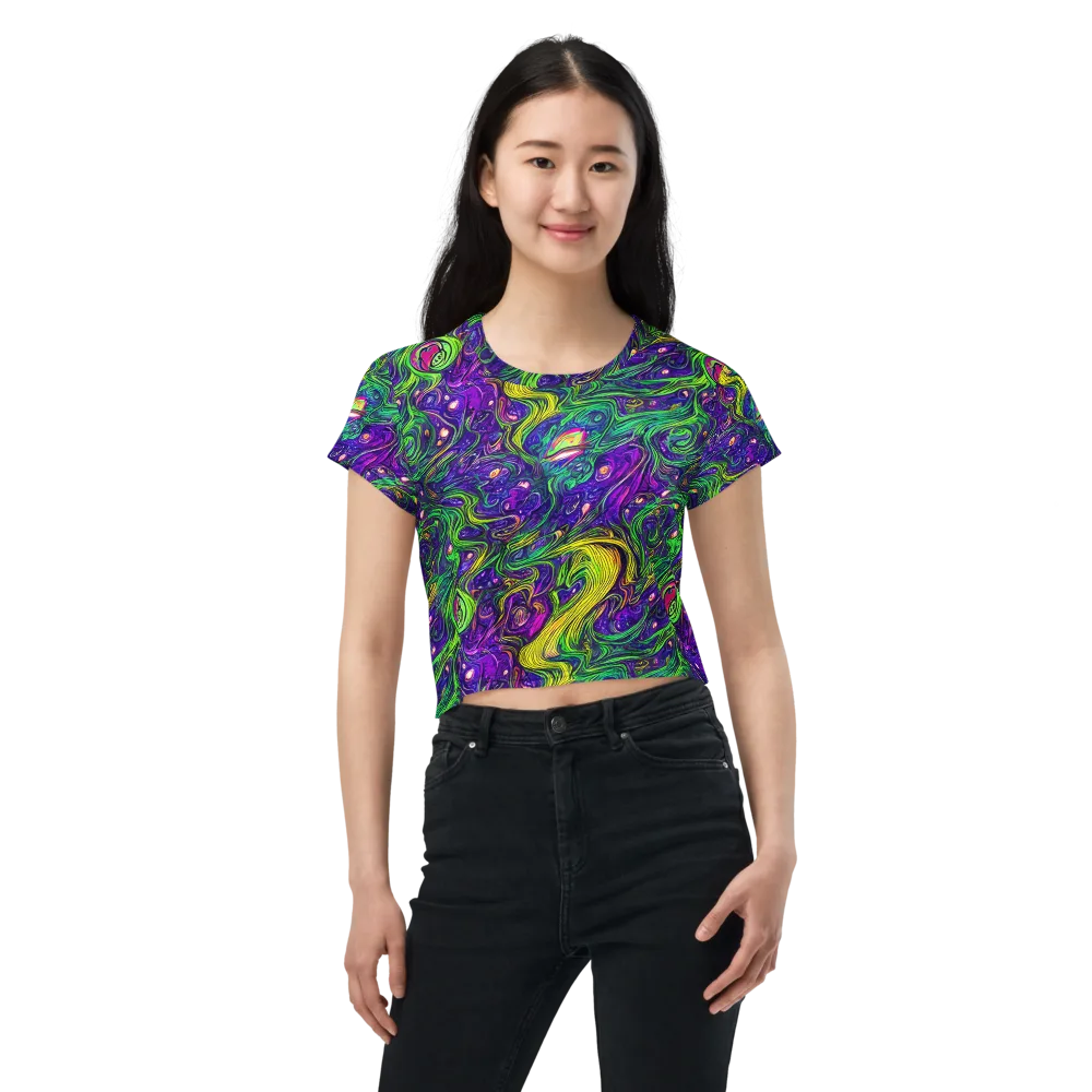 Psychic River on Crop Tee — Front