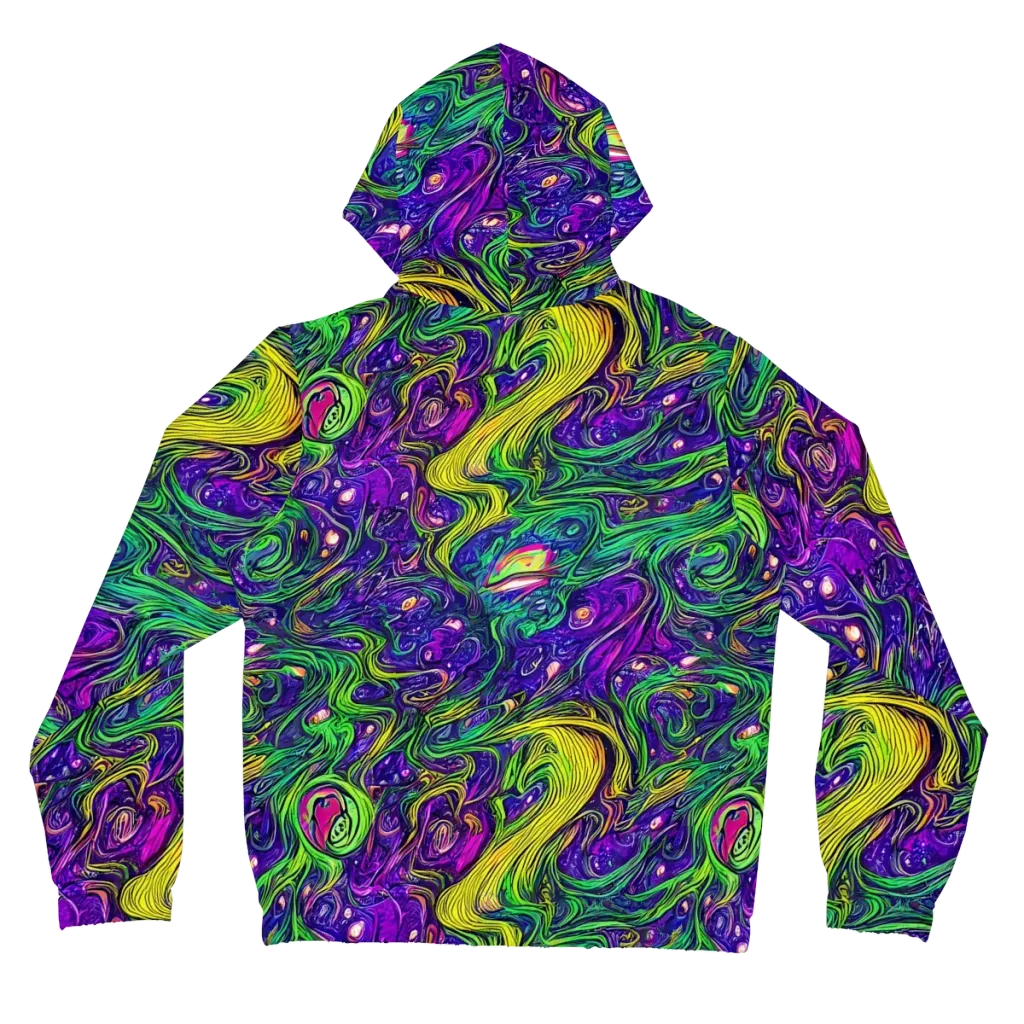 Psychic River on Women's Full-Zip Hoodie — Back