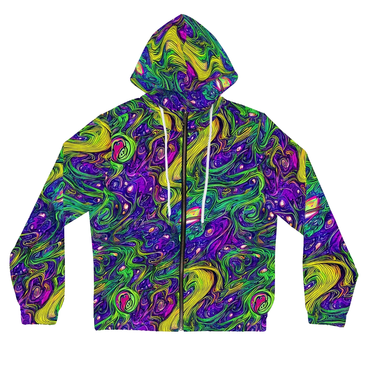 Psychic River on Women's Full-Zip Hoodie — Front