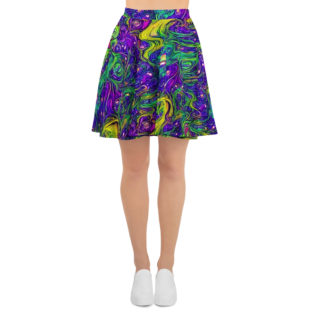 Psychic River on Skater Skirt — Front