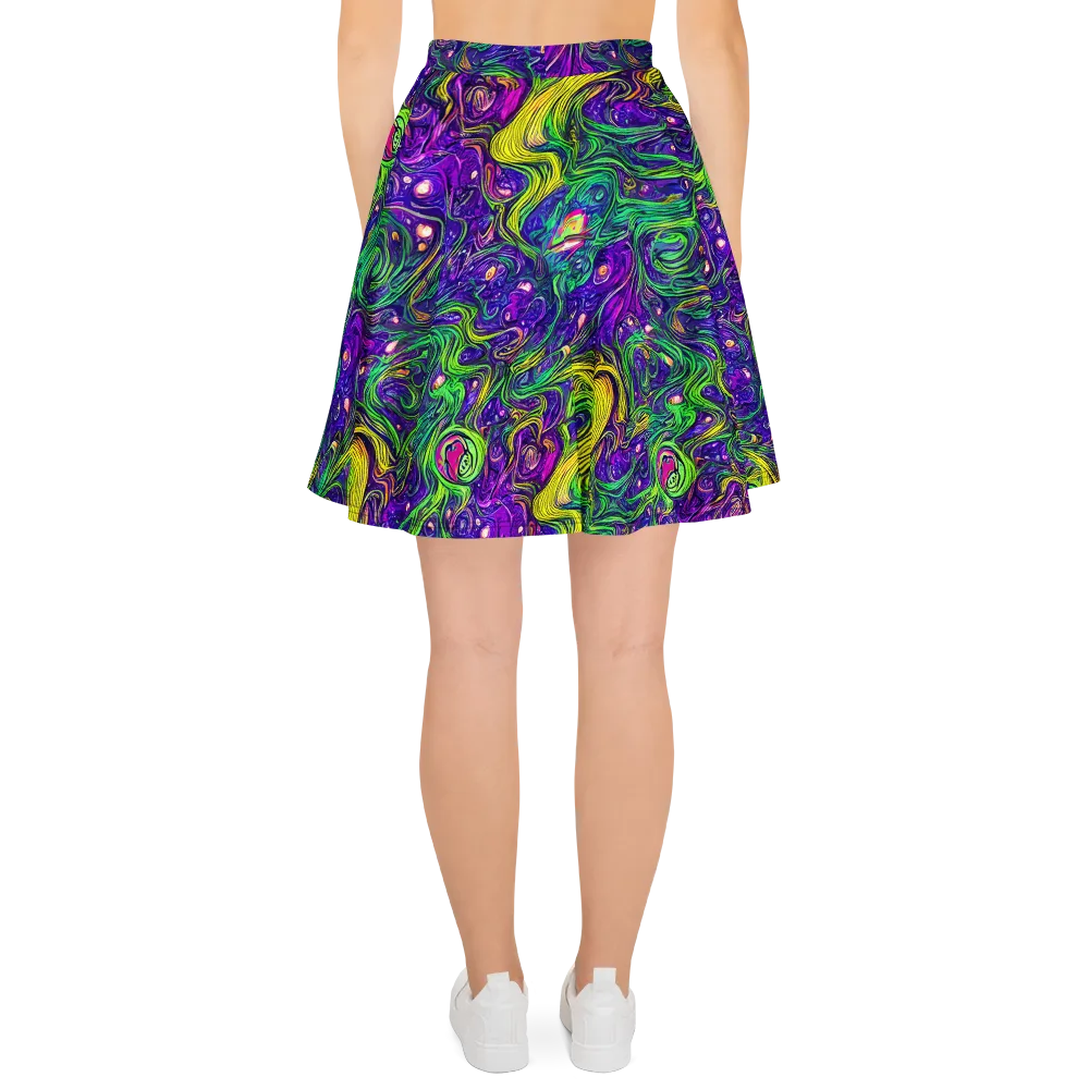 Psychic River on Skater Skirt — Back