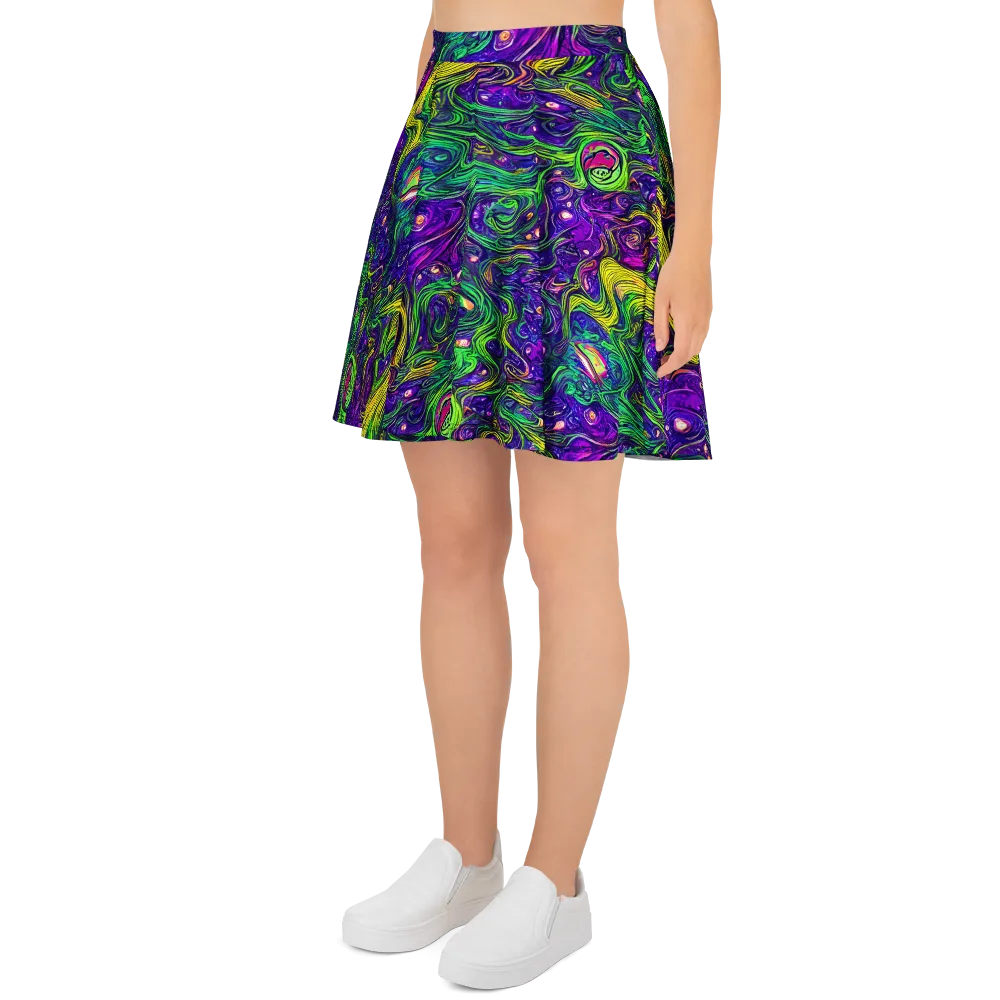 Psychic River on Skater Skirt — Left