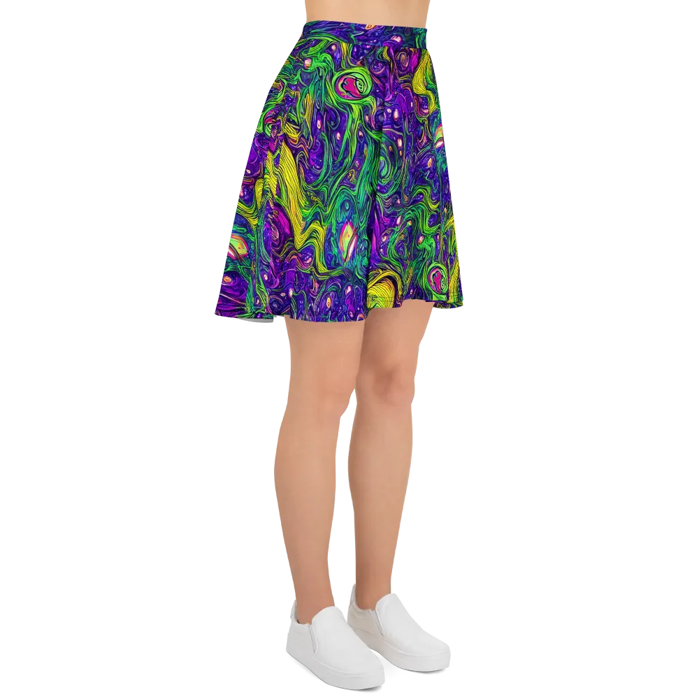 Psychic River on Skater Skirt — Right