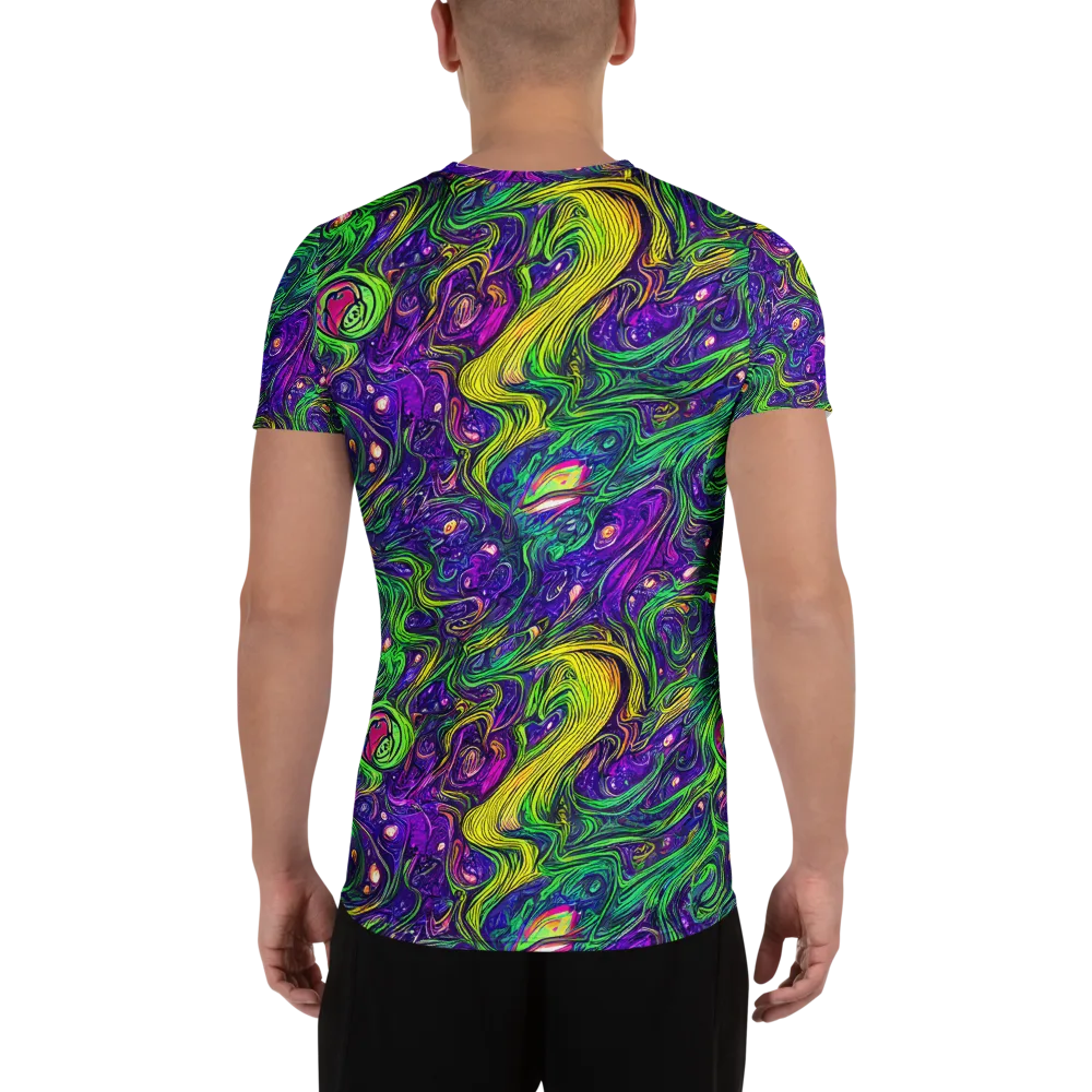 Psychic River on Men's Athletic T-Shirt — Back