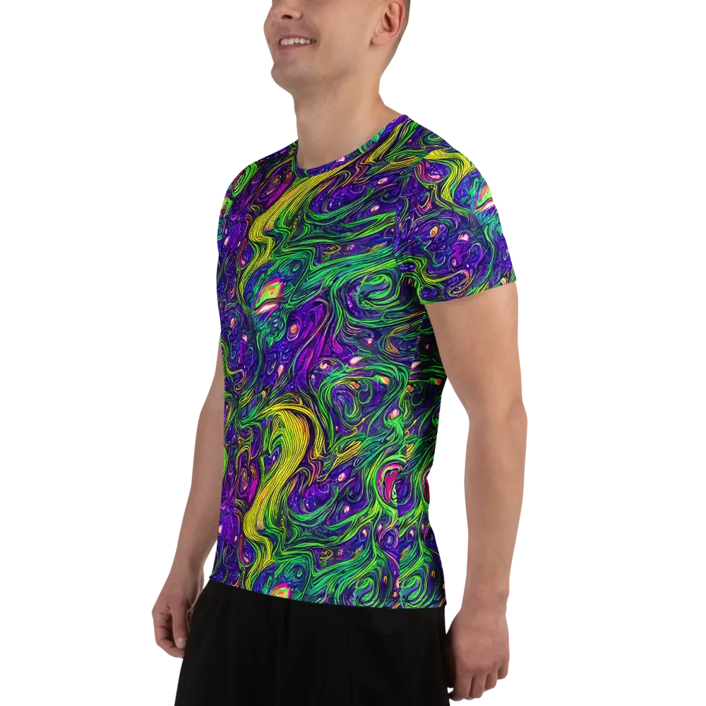 Psychic River on Men's Athletic T-Shirt — Left