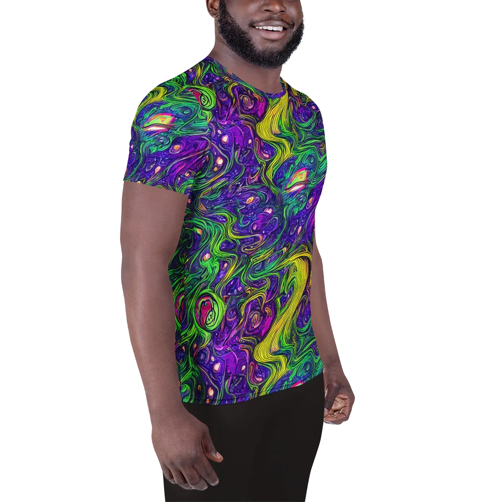 Psychic River on Men's Athletic T-Shirt — Right