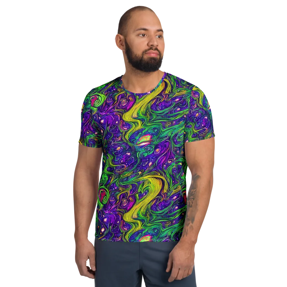 Psychic River on Men's Athletic T-Shirt — Front